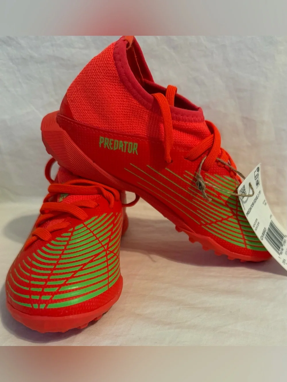 Adidas Predator edge.3 Turf Soccer Shoes Orange GV8503 Toddler Sz: 11K